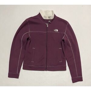 The North Face A5 Series Sherpa Lined Full Zip Up Jacket Womens Small Maroon